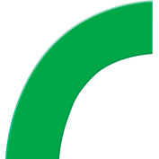 Accuform PTP211GN Tough-Mark™ Floor Marking Shape, 6"x6" 45° Corner, Green