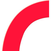 Accuform PTP211RD Tough-Mark™ Floor Marking Shape, 6"x6" 45° Corner, Red