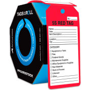Accuform TAR162 5S Red Tag, PF-Cardstock, 100/Roll