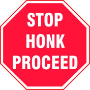 Accuform VPL907LED signe projecteur avec lentille - Stop Honk procéder