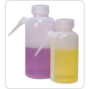 United Scientific™ Flacon de Toilette, Uniaire, PEBD, Capacité de 250 ml, Blanc, Paquet de 12