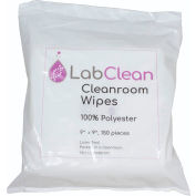 United Scientific™ Labclean™ Cleanroom Wipes, 100% Polyester, 9"L x 9"W, Pack of 150