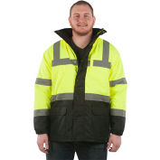 Utility Pro™ Hi-Vis Parka Jacket, ANSI Class 3, 4XL, Yellow/Black