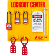 ZING RecycLockout Lockout Tagout Station, 3 Padlock, Stocké, 7113