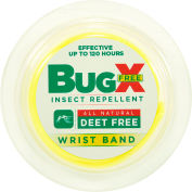 CoreTex® Bug X GRATUIT 12743 Insect Repellent, DEET Free, Wristband, 4 Braceletbands/Case