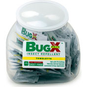 CoreTex® Bug X FREE 12841 Insect Repellent, DEET Free, Towelette, Fish Bowl, 50 Packets