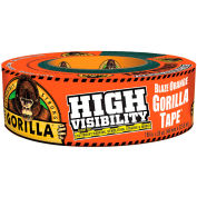 Gorilla High Visibility Duct Tape, Blaze Orange, 1.88" x 35 yd. - Pkg Qty 6