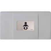 Fondations Ultra® Horizontal Baby Changing Table, Gray/Stainless, 350lb Cap,Surface -200-EH-01