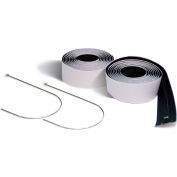ZipWall® Zipper standard, Tissu/Plastique, Noir - AZ2, qté par paquet : 12