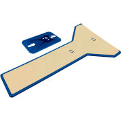 ZipWall® Head & Non-Skid Plate, Plastic, Blue - EPH1