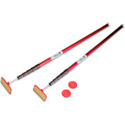 ZipWall® Spring Loaded Dust Barrier Secure Poles, Anodized Aluminum, Red - KT20 - Pkg Qty 6