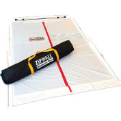 ZipWall® Magnetic Dust Barrier Door Kit, High-Tech Fabric/Metal, White - MDK - Pkg Qty 2