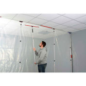 ZipWall® Dust Barrier Fastener, Plastic/Metal, Red - MS4 - Pkg Qty 6