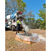 Berme de lavage UltraTech Ultra-Béton, Modèle économique, 48 » x 48 », Marron