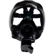 MSA Millennium Riot Control Full Facepiece Gas Mask, Clear Lens, Small, 10051286