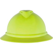MSA V-Gard® 500 Hat Vented 4-Point Fas-Trac III, Hi-Viz Yellow-Green - Pkg Qty 20