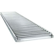 UNEX® JRS 10'L 18"W Straight Gal. Steel Roller Conveyor - 1-3/8" Roller Dia. - 16" BF