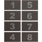 Unis des numéros visuels pour ABS/bois Cellphone casiers TAB18 - numéros 1-8