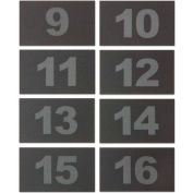 Unis des numéros visuels pour ABS/bois Cellphone casiers TAB916 - numéros 9-16