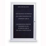 United Visual Products W 24" x 36" H Lettre extérieure fermée 1 porte Conseil avec l’armature Satin