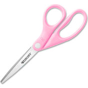 Westcott® Ruban Rose Ciseaux en acier inoxydable avec broche BCA, 8 », Rose, qté par paquet : 24