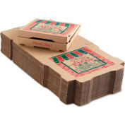 Arvco Corrugated Pizza Boxes, 12"Wx 12"Dx 1-3/4"H, Kraft, 50/Carton