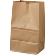 Paper Grocery Bags #20 Squat, 8-1/4"W x 5-15/16"D x 13-3/8"H, Kraft, Pack of 200