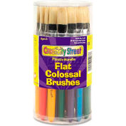 Creativity Street 5167 Colossal Brush, Natural Bristle, Flat, 30/Set
