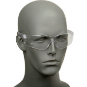 MCR Safety BK110 Crews BearKat Safety Glasses, Clear Frame, Clear Lens, Anti-Scratch, 1-Pair