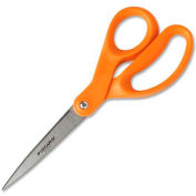 Fiskars 01-004342 maison et bureau ciseaux, 8 po. Longueur, en acier inoxydable, poignée de droite, Orange