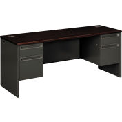 Hon® 38000 Series Kneespace Credenza, 72"L x 24"P x 29-1/2"H, Acajou