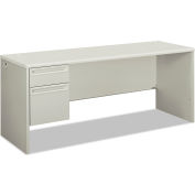 Hon® 38000 Series Left Pedestal Credenza, 72"L x 24"P x 29-1/2"H, Gris