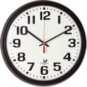 Phare de Chicago "BOLD" horloge de Quartz de contrat, 13-3/4", noir