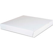 SCT® Paperboard Pizza Boxes,14"W x 14"D x 1-7/8"H, Blanc, 100/Carton