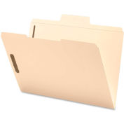Smead® SuperTab File Folders with Fastener, 1/3 Cut, 11 Point, Legal, Manila, 50/Box