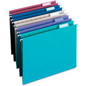 Smead® Designer Assortment Hanging Folders, 1/5 Tab, 11 Point Stock, Letter, 25/Box
