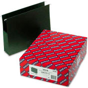 Smead® 3-1/2" Hanging File Pockets with Sides, Letter, Standard Green, 10/Box