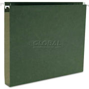 Smead® 1" Capacity Box Bottom Hanging File Folders, Letter, Green, 25/Box