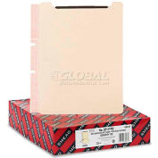 Smead® Manila Self-Adhesive End/Top Tab Folder Dividers, Two Fasteners, Letter, 100/Box