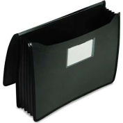 Smead® Premium 5-1/4" Accordion Expansion Wallets, Poly, Letter, Black