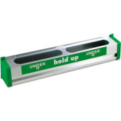 Unger Hold Up Aluminum Tool Rack, Gray/Green, 18", 4 Hooks/18" Wide Rubber Grip - HU45