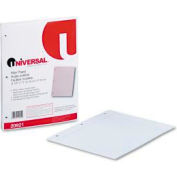 Moyennement lourds 16 lb remplissage papier, 11 X 8-1/2, Collège 5/16" gouverné, 200 feuilles blanches lignées/Pk