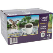 Pintail Coffee French Vanilla, torréfaction moyenne, 48 tasses individuelles/boîte, qté par paquet : 2