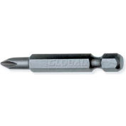 Urrea Industrial Grade Phillips Power Bit, 12032, 3-1/2"L X 1/4", #2 Tip, 1/4 Hexagon Drive
