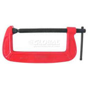 Urrea Deep Throat Forged Body C-Clamp, 408, 0-8" Opening, 4-1/2" Throat Depth, 5900 LB Capacity