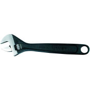 Urrea Adjustable Wrench, 708S, 8" Long, 1" Max Opening, Black Finish