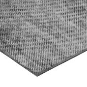 Feuille de caoutchouc Buna-N haute résistance, tissu renforcé, 12 « Lx12 » Lx1 / 16 « d’épaisseur, 60A, noir