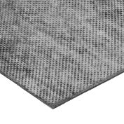 Neoprene Rubber Sheet, Fabric Reinforced, 12"L x 48"W x 1/4" Thick, 60A, Black