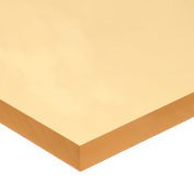 Polyurethane Sheet w/Acrylic Adhesive, 12"L x 12"W x 1/4" Thick, 60A, Amber