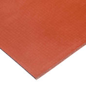 Fiberglass Fabric-Reinforced Silicone Rubber Sheet No Adhesive, 70A, 1/16" Thick x 12"W x 12"L